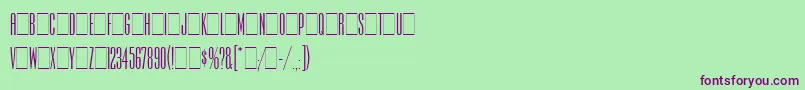 IrisLetPlain.1.0 Font – Purple Fonts on Green Background
