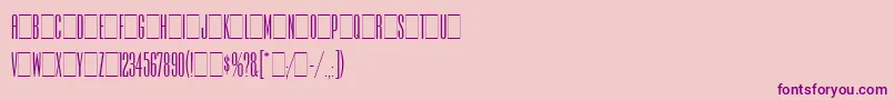 IrisLetPlain.1.0-Schriftart – Violette Schriften auf rosa Hintergrund