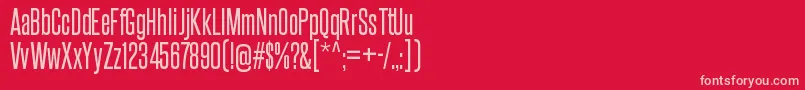 SteelfishrgRegular Font – Pink Fonts on Red Background