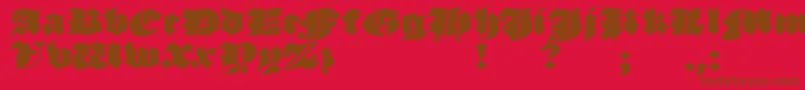 JmhMorenetaDivine Font – Brown Fonts on Red Background