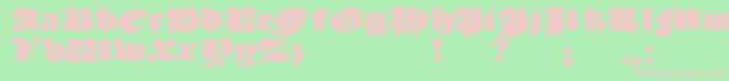 JmhMorenetaDivine Font – Pink Fonts on Green Background