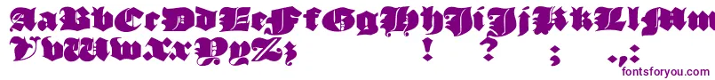 JmhMorenetaDivine-Schriftart – Violette Schriften auf weißem Hintergrund