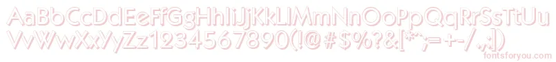 KoblenzshadowRegular Font – Pink Fonts on White Background