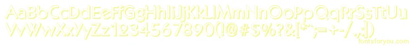 Czcionka KoblenzshadowRegular – żółte czcionki