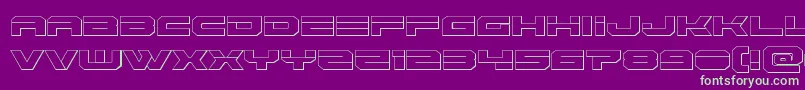 Eridanus3D Font – Green Fonts on Purple Background