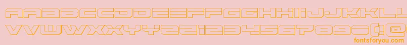 Eridanus3D Font – Orange Fonts on Pink Background