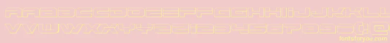 Eridanus3D Font – Yellow Fonts on Pink Background