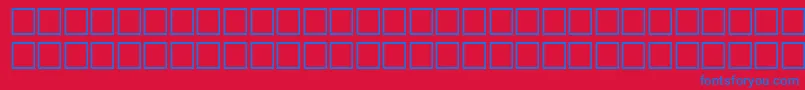 GentleRegular Font – Blue Fonts on Red Background