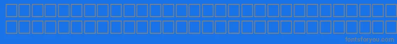 GentleRegular-Schriftart – Graue Schriften auf blauem Hintergrund