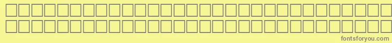 GentleRegular Font – Gray Fonts on Yellow Background