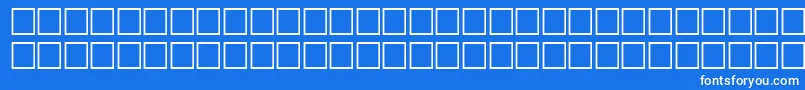 GentleRegular Font – White Fonts on Blue Background