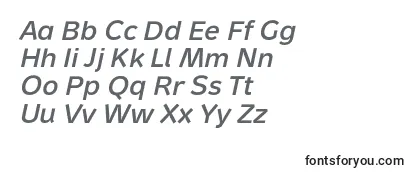 MetronMediumProItalic-fontti