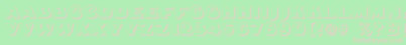 Fatfreddieshadow Font – Pink Fonts on Green Background