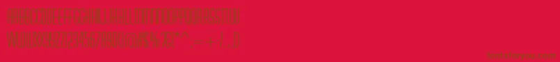 AstuteRegular Font – Brown Fonts on Red Background