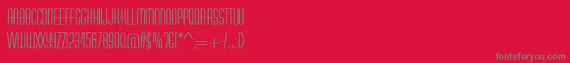 AstuteRegular Font – Gray Fonts on Red Background