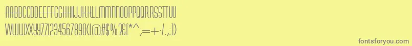 AstuteRegular Font – Gray Fonts on Yellow Background