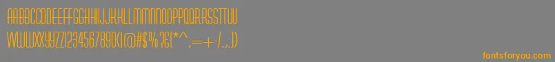 AstuteRegular Font – Orange Fonts on Gray Background