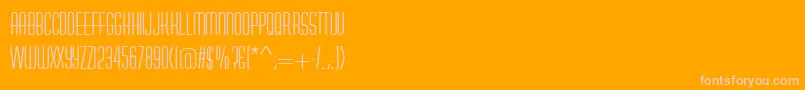 AstuteRegular Font – Pink Fonts on Orange Background