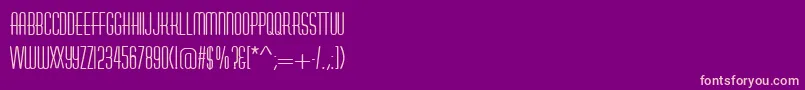 AstuteRegular Font – Pink Fonts on Purple Background