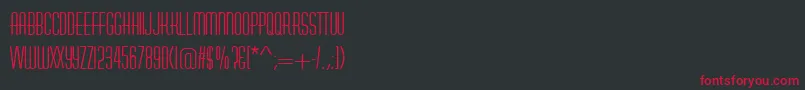 AstuteRegular Font – Red Fonts on Black Background