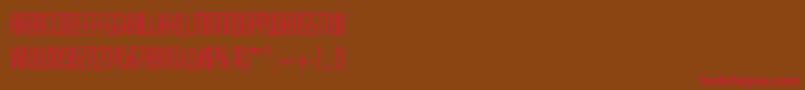 AstuteRegular Font – Red Fonts on Brown Background