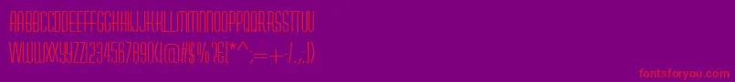AstuteRegular Font – Red Fonts on Purple Background