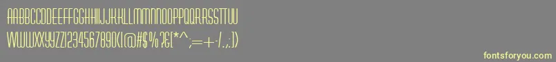 AstuteRegular Font – Yellow Fonts on Gray Background