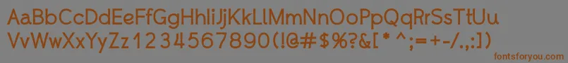 WhipsmartBold Font – Brown Fonts on Gray Background