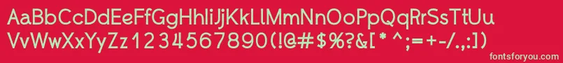 WhipsmartBold Font – Green Fonts on Red Background