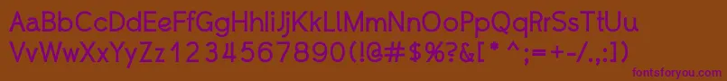WhipsmartBold Font – Purple Fonts on Brown Background