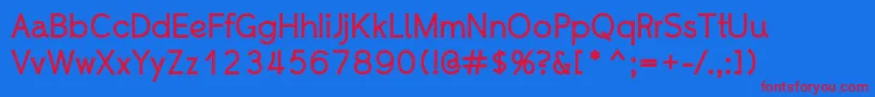 WhipsmartBold Font – Red Fonts on Blue Background