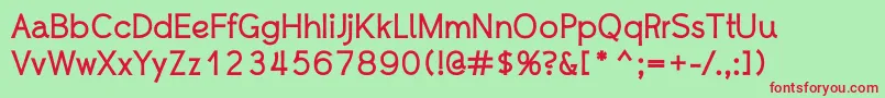 WhipsmartBold Font – Red Fonts on Green Background