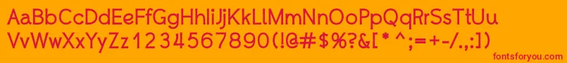 WhipsmartBold Font – Red Fonts on Orange Background