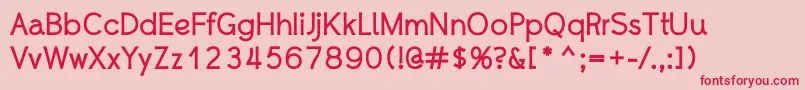 WhipsmartBold Font – Red Fonts on Pink Background