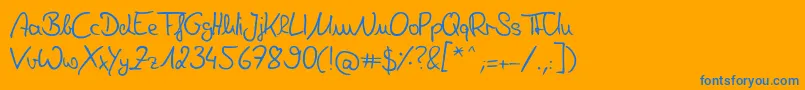 Más sobre la fuente DeniseHandwriting fuente DeniseHandwriting – Fuentes Azules Sobre Fondo Naranja