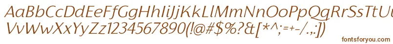 FlorentiaLightItalicTrial Font – Brown Fonts