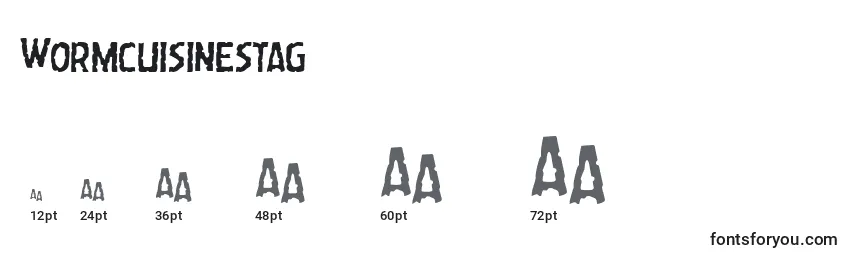 Wormcuisinestag Font Sizes