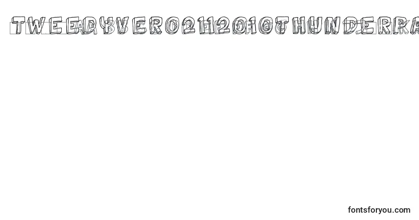 Schriftart TweedyVer02112010Thunderpanda – Alphabet, Zahlen, spezielle Symbole