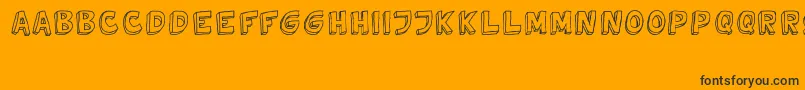 TweedyVer02112010Thunderpanda Font – Black Fonts on Orange Background