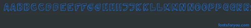 Saiba mais sobre a fonte TweedyVer02112010Thunderpanda Fonte TweedyVer02112010Thunderpanda – fontes azuis em um fundo preto