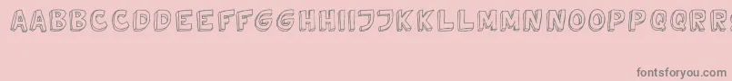 TweedyVer02112010Thunderpanda Font – Gray Fonts on Pink Background