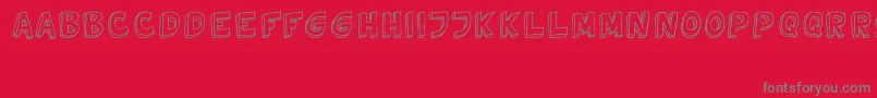 TweedyVer02112010Thunderpanda Font – Gray Fonts on Red Background