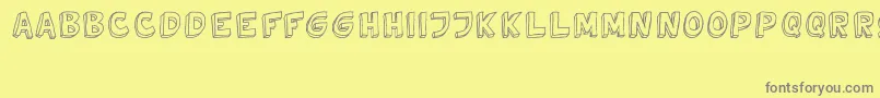 TweedyVer02112010Thunderpanda Font – Gray Fonts on Yellow Background