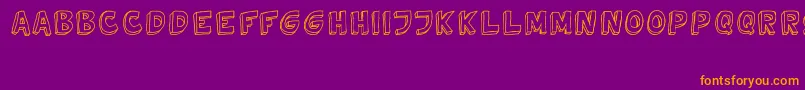 TweedyVer02112010Thunderpanda Font – Orange Fonts on Purple Background