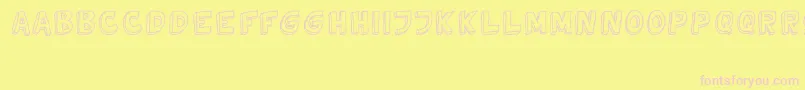TweedyVer02112010Thunderpanda Font – Pink Fonts on Yellow Background