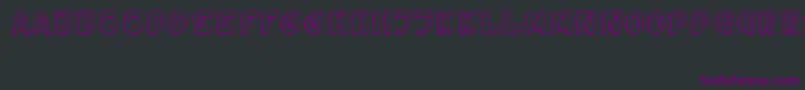 フォントTweedyVer02112010Thunderpanda – 黒い背景に紫のフォント