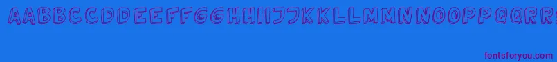TweedyVer02112010Thunderpanda-Schriftart – Violette Schriften auf blauem Hintergrund