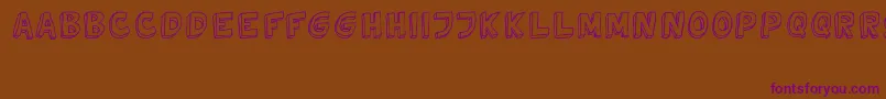 TweedyVer02112010Thunderpanda Font – Purple Fonts on Brown Background