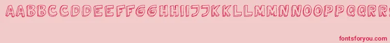 TweedyVer02112010Thunderpanda Font – Red Fonts on Pink Background