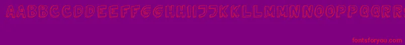 TweedyVer02112010Thunderpanda Font – Red Fonts on Purple Background